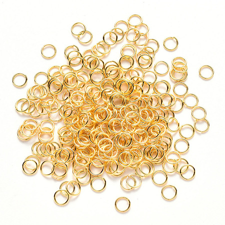 Brass Open Jump Rings X-KK-S358-001G-1