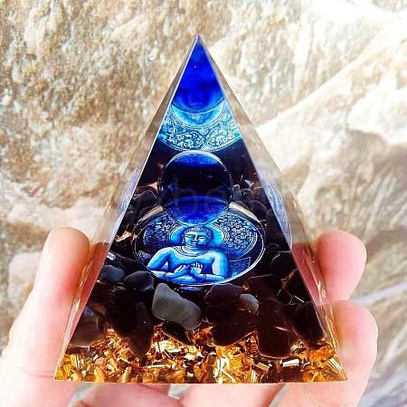 Orgonite Pyramid Resin Display Decorations PW23040681760-1