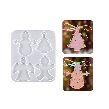 Christmas DIY Silicone Pendant Molds PW-WGD365F-01-1