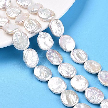 Natural Nucleated Baroque Keshi Pearl Beads Strands PEAR-S022-B-1