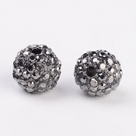 Metal Alloy Rhinestones Beads ALRI-B032-1-1