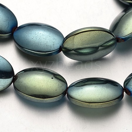 Electroplate Non-magnetic Synthetic Hematite Beads Strands G-F300-09-07-1