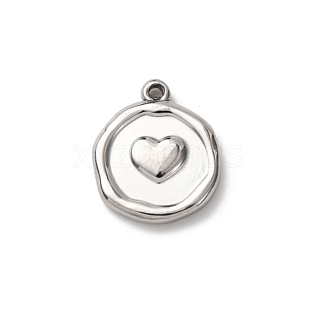 304 Stainless Steel Pendants STAS-I348-02P-02-1
