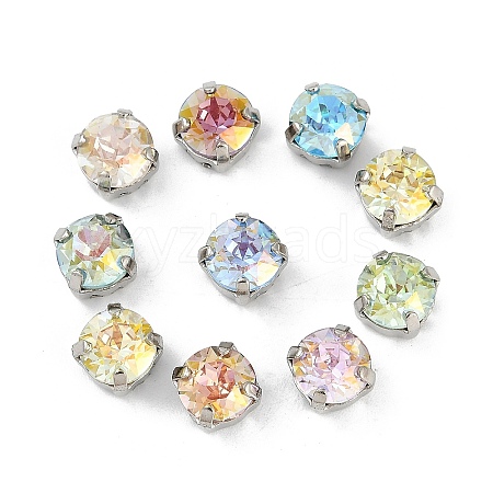 Brass Glass Rhinestone Sew on Rhinestones RGLA-U001-03P-02-1