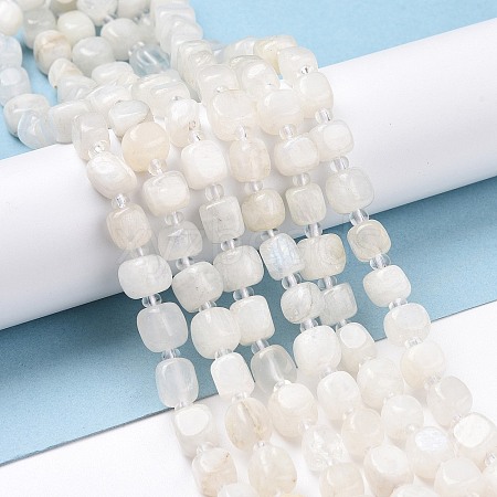 Natural Rainbow Moonstone Beads Strands G-K323-11-1