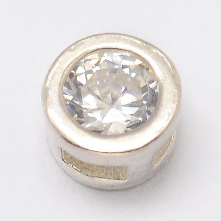 925 Sterling Silver Slide Charms STER-K020-04S-1