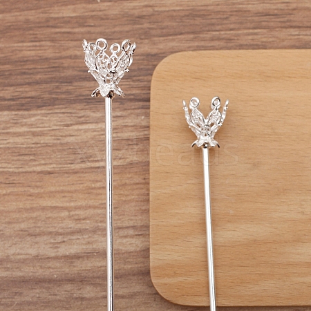 Flower Alloy Hair Stick Finding PW-WGEA70F-02-1