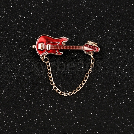 Guitar Hanging Chain Brooch PW-WGA14EA-02-1