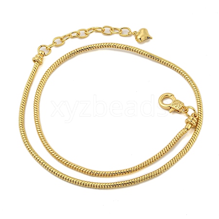 Rack Plating Brass Round Snake Chain Necklaces NJEW-Q345-01G-1