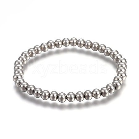 Tarnish Resistant 201 Stainless Steel Stretch Bracelets BJEW-F363-01P-1