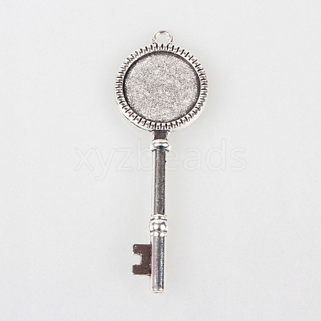Tibetan Style Alloy Pendant Cabochon Settings LS-TIBEP-N003-72AS-1