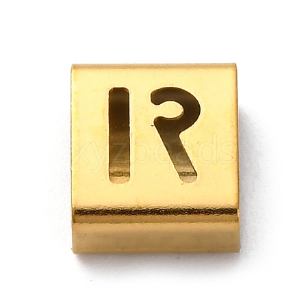 Ion Plating(IP) 304 Stainless Steel Square Slide Charms STAS-L132-07R-G-1