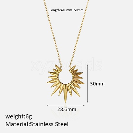 304 Stainless Steel Pendant Necklaces for Women FS-WG3C5F5-11-1