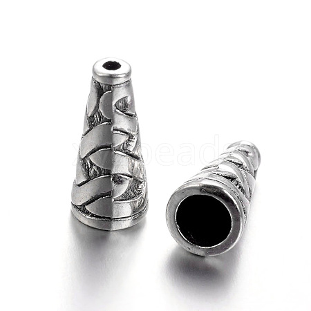 Tibetan Style Alloy Bead Cone TIBEB-00821-AS-NR-1