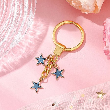 Alloy Enamel Star Keychain KEYC-JKC01084-04-1