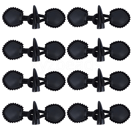 8 Pairs Resin Buttons BUTT-CL0001-08-1