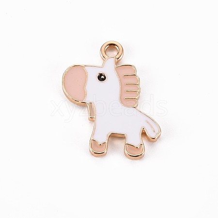 Golden Plated Alloy Enamel Pendants ENAM-T009-89D-RS-1