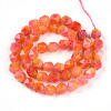 Dyed Natural White Jade Beads Strands G-T139-8mm-45V-3