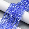 Transparent Electroplate Glass Beads Strands LS-GLAA-F029-2mm-C07-4