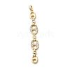 Brass Micro Pave Cubic Zirconia Big Pendants KK-C164-01B-G-1