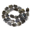 Natural Grey Labradorite Beads Strands G-T138-07-3