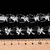 Transparency Glass Beads Strands X-GLAA-T023-15-4