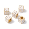 Rack Plating Brass Enamel Beads KK-B060-04G-04C-3