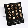 304 Stainless Steel Ball Stud Earrings EJEW-5558-8mm-G-2