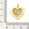 Brass Micro Pave Clear Cubic Zirconia Pendants KK-B171-03G-03-3