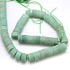 Natural Frosted Gemstone Green Aventurine Beads Strands G-L158-02-3
