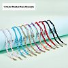  12Pcs 6 Colors Half Finished Braided Nylon Thread Bracelets AJEW-NB0003-62-4