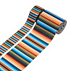 2 Rolls 2 Styles Stripe Pattern Printed Polyester Grosgrain Ribbon OCOR-TA0001-37C-8