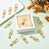 24Pcs 6 Colors Alloy Enamel Pendant Decorations HJEW-GO00009-4