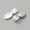 925 Sterling Silver Pinch Bails STER-WH0001-18S-2