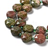 Natural Unakite Beads Strands G-NH0004-026-4