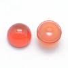 Natural Carnelian Cabochons X-G-P393-R03-6mm-2