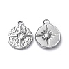 Tarnish Resistant 304 Stainless Steel Pendant Cabochon Settings STAS-P324-35P-1