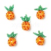 Handmade Nylon Wired Glass Beaded Pendants PALLOY-CJ00107-1
