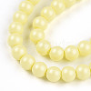 Baking Painted Pearlized Glass Pearl Bead Strands HY-N002-3mm-B03-4