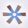 Resin & Walnut Wood Pendants RESI-S358-83F-1