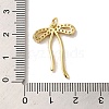 Brass Micro Pave Clear Cubic Zirconia Pendants X-KK-R155-01G-3