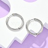 Tarnish Resistant 304 Stainless Steel Huggie Hoop Earrings EJEW-F111B-23mm-P-1