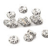 Brass Rhinestone Spacer Beads RB-A014-L5mm-01S-1
