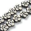 Handmade Porcelain Flower Beads Strands PORC-G006-15A-1