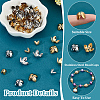 80Pcs 4 Style 304 Stainless Steel Bead Caps STAS-UN0045-92-5