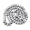 Electroplate Non-magnetic Synthetic Hematite Beads Strands X-G-T061-05C-2