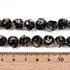 Handmade Gold Foil Glass Beads Strands FOIL-N029-04E-4