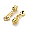 Rack Plating Brass Micro Pave Cubic Zirconia Charms KK-S398-06A-2