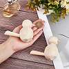 Gorgecraft 2Pcs Natural Wood Display Decorations DJEW-GF0001-18-3