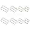 8Pcs 4 Styles Alloy Slider Buckles FIND-GF0007-01P-1